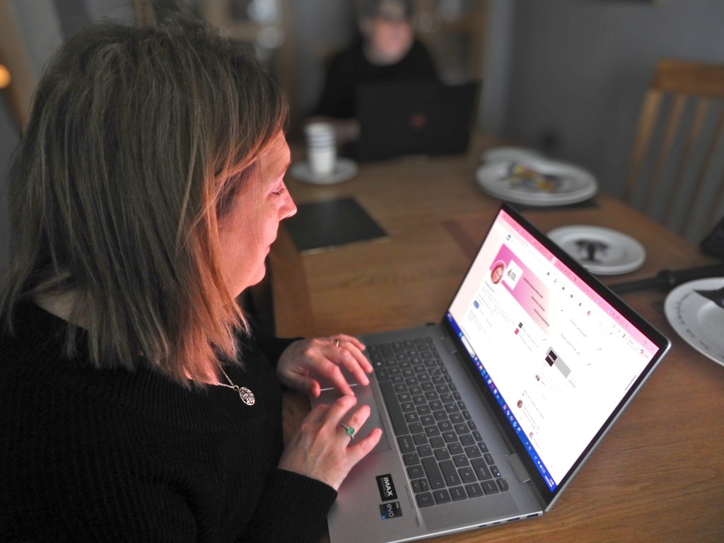 Angela Bird Founder of Mindful Growth Solutions at work