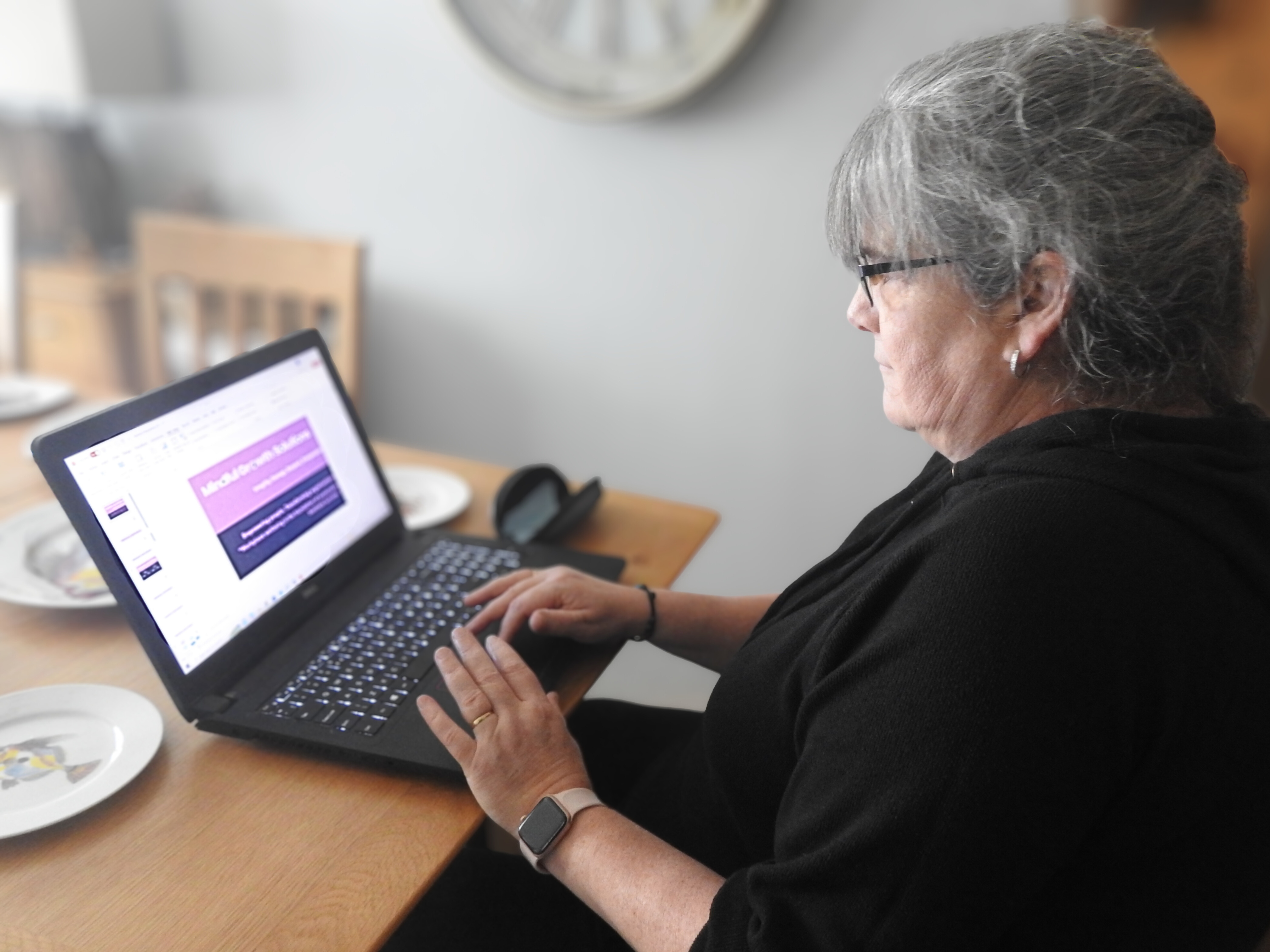 Debbie Walton of Mindful Growth Solutions at work